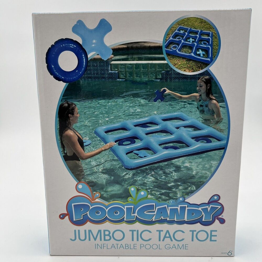 Poolcandy Jumbo Tic Tac Toe, fun pool/water game for all ages to enjoy.